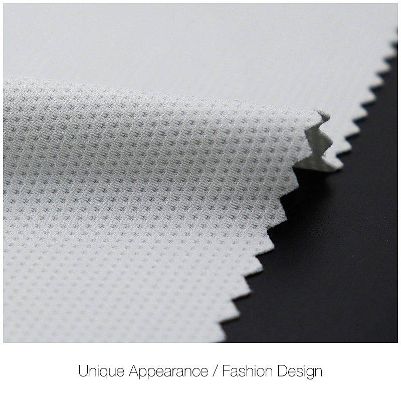 High density and high stretch nylon spandex jacquard mesh fabric